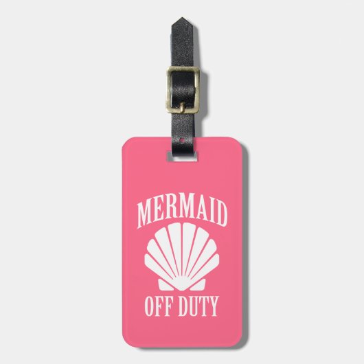 Mermaid of duty grappig bagagelabel (Voorkant verticaal)