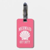 Mermaid of duty grappig bagagelabel (Achterkant verticaal)