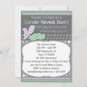 Mermaid of Mustache Gender onthullen