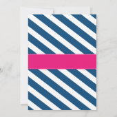 Mermaid of Pirate Baby shower-uitnodiging Kaart (Achterkant)