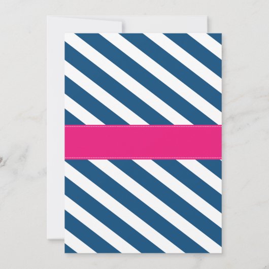 Mermaid of Pirate Baby shower-uitnodiging Kaart (Achterkant)