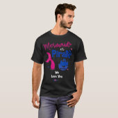 Mermaid of Pirate We houden van je seksfeest T-shirt (Voorkant volledig)