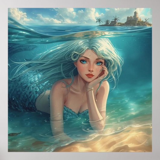 Mermaid of the Island Horizon Poster (Voorkant)
