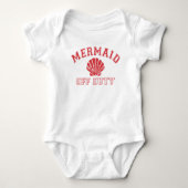 Mermaid Off Duty Cute  Baby Romper (Voorkant)