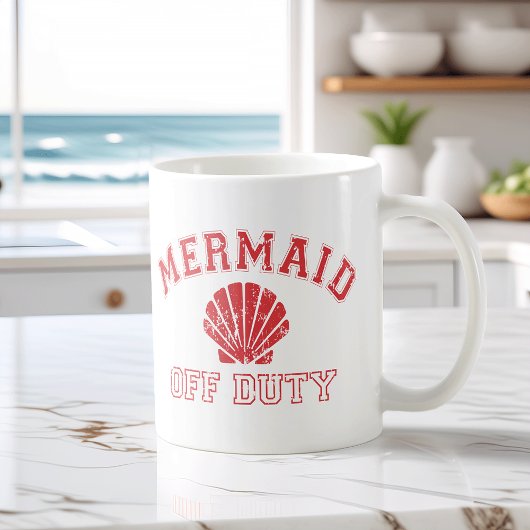 Mermaid Off Duty Distress Koffiemok