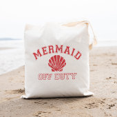 Mermaid Off Duty Distress  Tote Bag