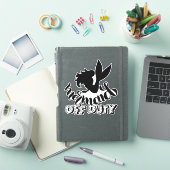 Mermaid off Duty Funny Beach Sticker (iPad Cover)