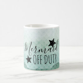 Mermaid Off Duty Green Waterverf Coffee Mok