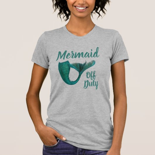 Mermaid off Duty Mermaid Tail T-shirt (Voorkant)