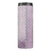 Mermaid Off Duty Paarse Waterverf Tumbler Thermosbeker (Achterkant)