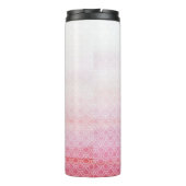 Mermaid Off Duty Pink Waterverf Tumbler Thermosbeker (Achterkant)