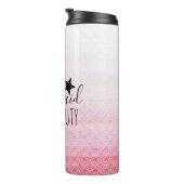 Mermaid Off Duty Pink Waterverf Tumbler Thermosbeker (Geroteerd rechts)