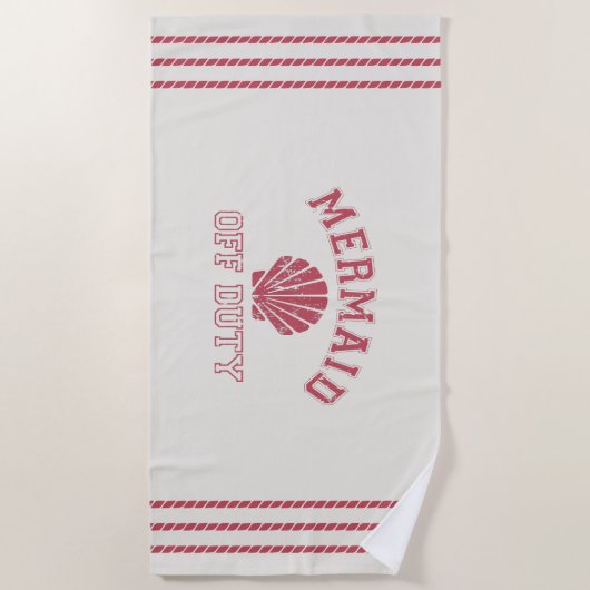 Mermaid Off Duty Strandlaken (Voorkant)