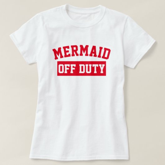 Mermaid Off Duty T-shirt (Design voorkant)