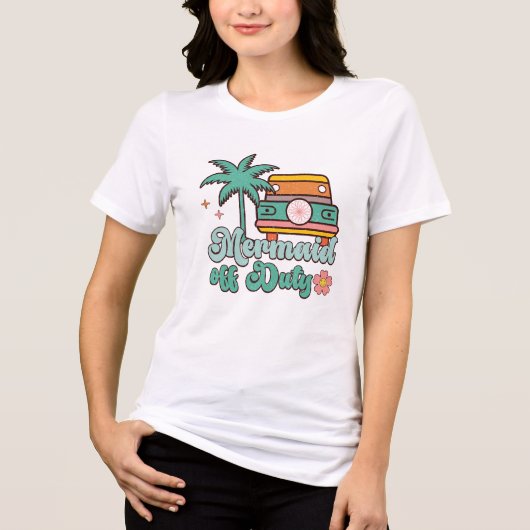 Mermaid Off Duty Tri-Blend Shirt (Voorkant)