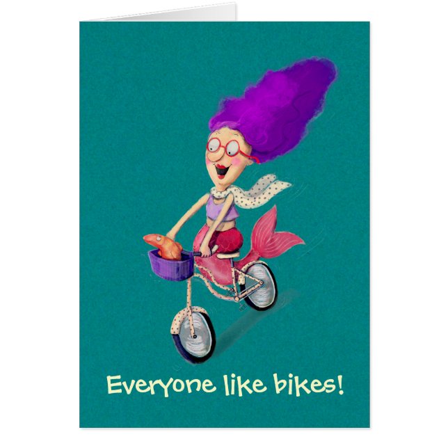 Mermaid on Bike (Voorkant)