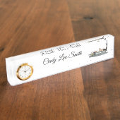 Mermaid on boat Dock Name Bord Naambordje (Zijkant)