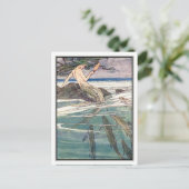 Mermaid on Marooners Rock van Alice B. Woodward Briefkaart (Staand voorkant)