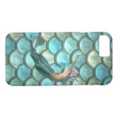 Mermaid on Mermaid Tail Scales - Gepersonaliseerd Case-Mate iPhone Case (Achterkant (Horizontaal))