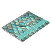 Mermaid on Mermaid Tail Scales - Gepersonaliseerd Notitieboek (Linkerzijde)
