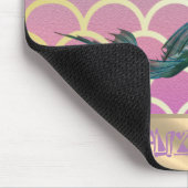 Mermaid on Ombre Mermaid Tail Scales Muismat (Hoek)