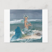 Mermaid on Rock Briefkaart