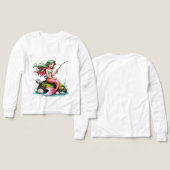 Mermaid on Rock – Kids’ Long Sleeve Tee (Voorkant /achterkant)