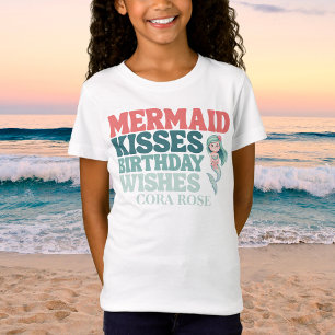 Mermaid Onder de Zee Meisjes Verjaardag T-shirt