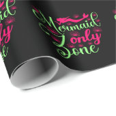 Mermaid only Zone in Hot Pink en Neon Green Cadeaupapier (Rol Hoek)