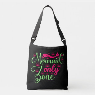 Mermaid only Zone in Hot Pink en Neon Green Crossbody Tas