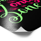 Mermaid only Zone in Hot Pink en Neon Green Foto Afdruk (Hoek)