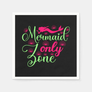Mermaid only Zone in Hot Pink en Neon Green Servet