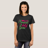 Mermaid only Zone in Hot Pink en Neon Green T-shirt (Voorkant volledig)