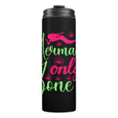 Mermaid only Zone in Hot Pink en Neon Green Thermosbeker (Voorkant)