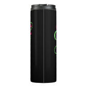 Mermaid only Zone in Hot Pink en Neon Green Thermosbeker (Achterkant)