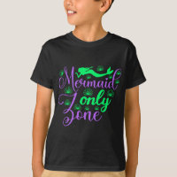 Mermaid Only Zone in Neon Green en Paars