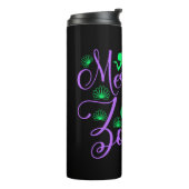 Mermaid Only Zone in Neon Green en Paars Thermosbeker (Gedraaid links)