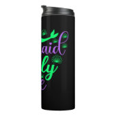 Mermaid Only Zone in Neon Green en Paars Thermosbeker (Geroteerd rechts)