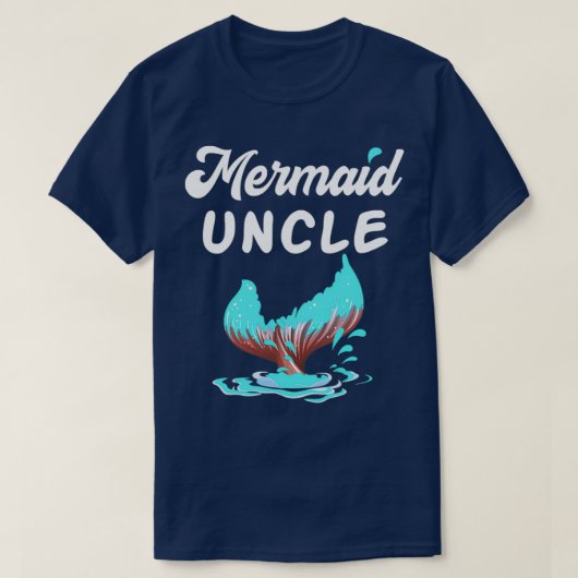Mermaid oom Girl Mermaid Party T-shirt (Design voorkant)