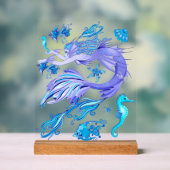 Mermaid Paars Fairy Creater Acryl Bord (Neutraal)