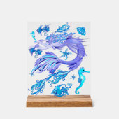Mermaid Paars Fairy Creater Acryl Bord (Voorkant)