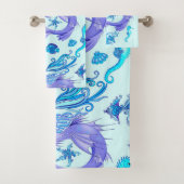 Mermaid Paars Fairy Creater Bad Handdoek (Insitu)