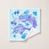 Mermaid Paars Fairy Creater Bad Handdoek (Wasdoekje)