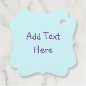 Mermaid Paars Fairy Creater Bedankjes Labels (Achterkant)