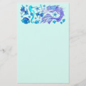 Mermaid Paars Fairy Creater Briefpapier (Voorkant)