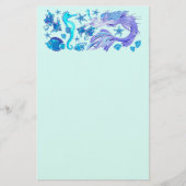 Mermaid Paars Fairy Creater Briefpapier (Voorkant)