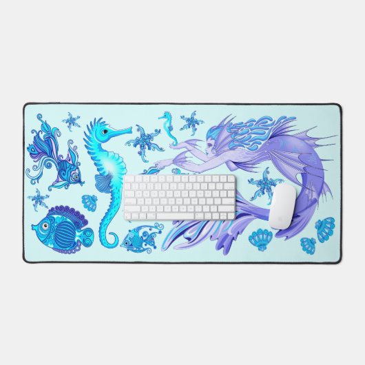 Mermaid Paars Fairy Creater Bureaumat (Keyboard & Muis)