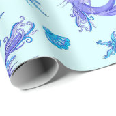 Mermaid Paars Fairy Creater Cadeaupapier (Rol Hoek)
