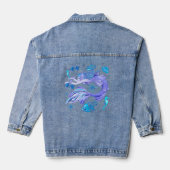 Mermaid Paars Fairy Creater Denim Jacket (Achterkant)