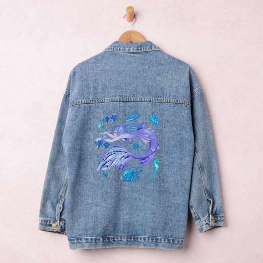 Mermaid Paars Fairy Creater Denim Jacket (Hangar)